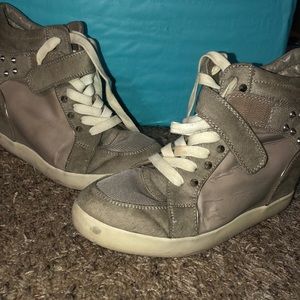 Spiked Sneaker Wedges